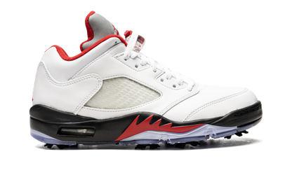 Air Jordan 5 Low Golf "Fire Red - Silver Tongue" CU4523 100