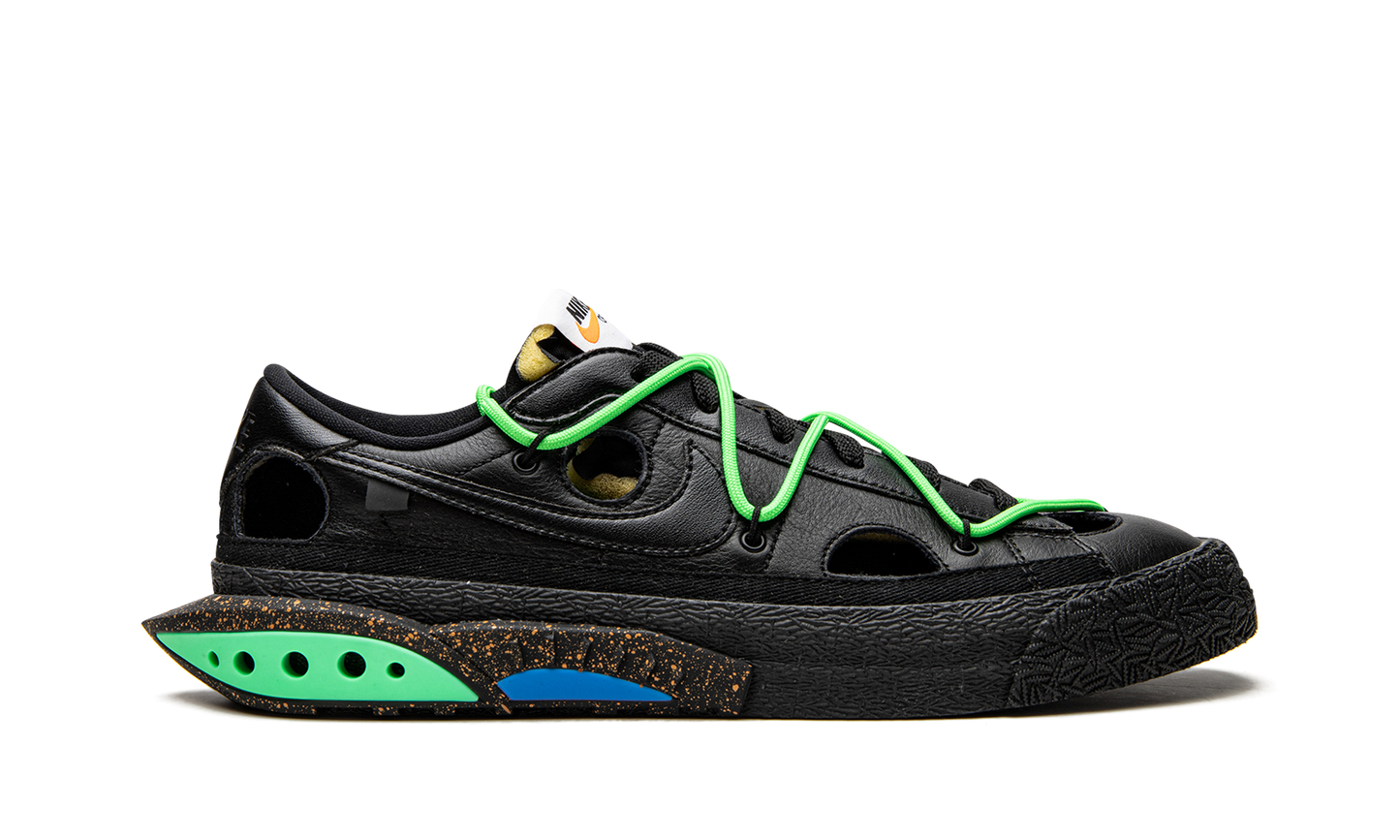 Blazer Low "Off-White - Black / Electro Green" DH7863 001