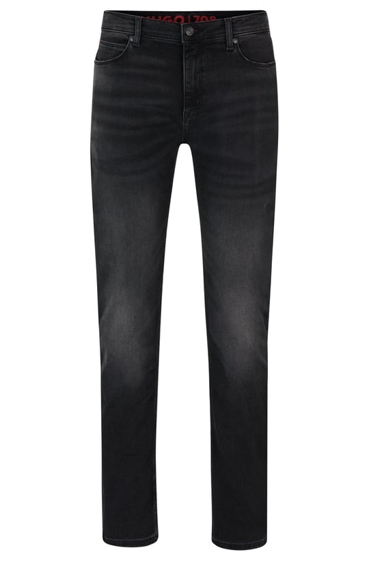 2026 New Hugo Boss Slim Fit 708 Jeans In Dark Grey