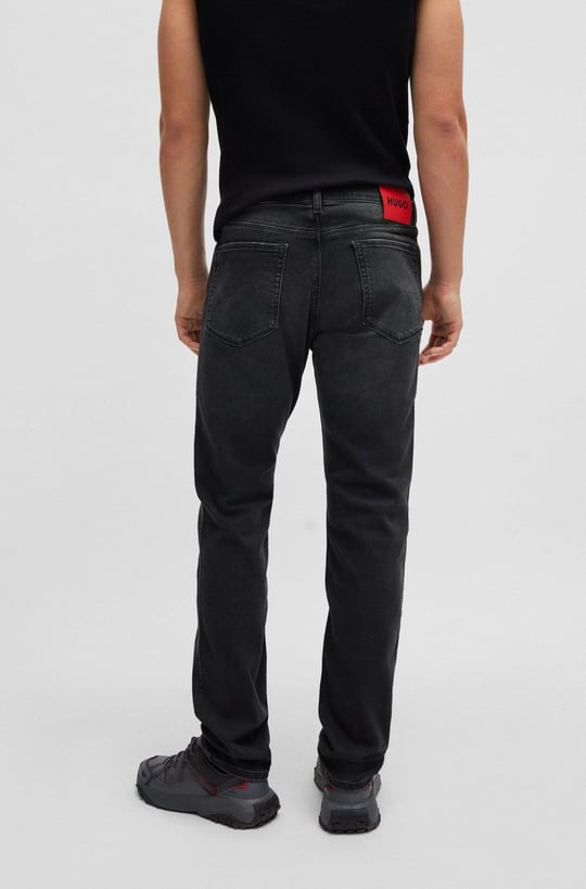 2026 New Hugo Boss Slim Fit 708 Jeans In Dark Grey