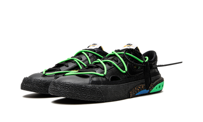 Blazer Low "Off-White - Black / Electro Green" DH7863 001