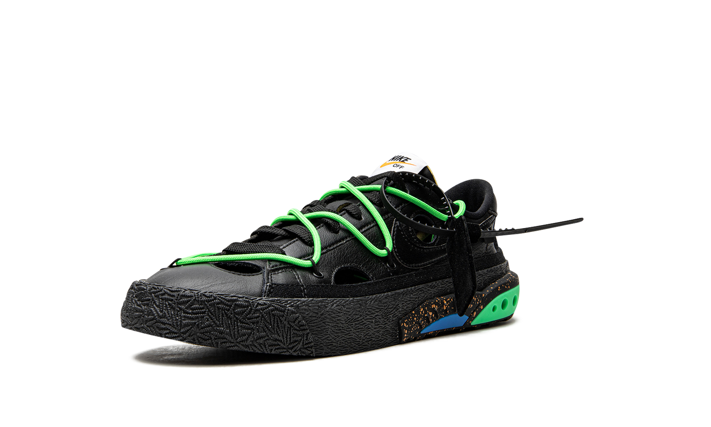 Blazer Low "Off-White - Black / Electro Green" DH7863 001