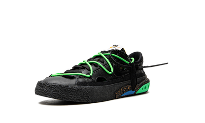 Blazer Low "Off-White - Black / Electro Green" DH7863 001